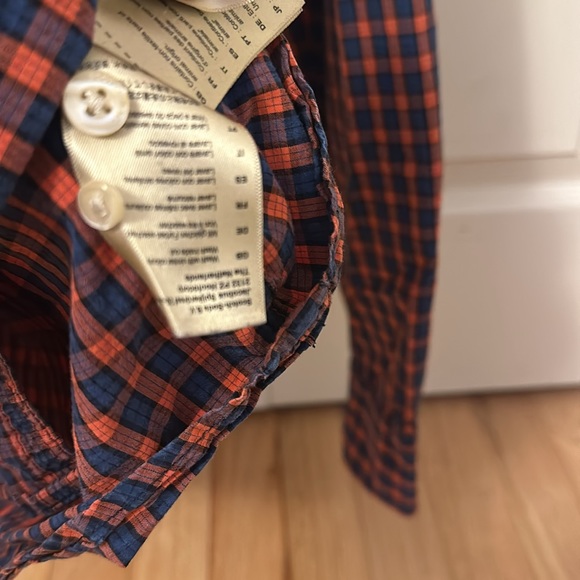 Scotch & Soda true gentleman plaid button down shirt size medium - Picture 7 of 9